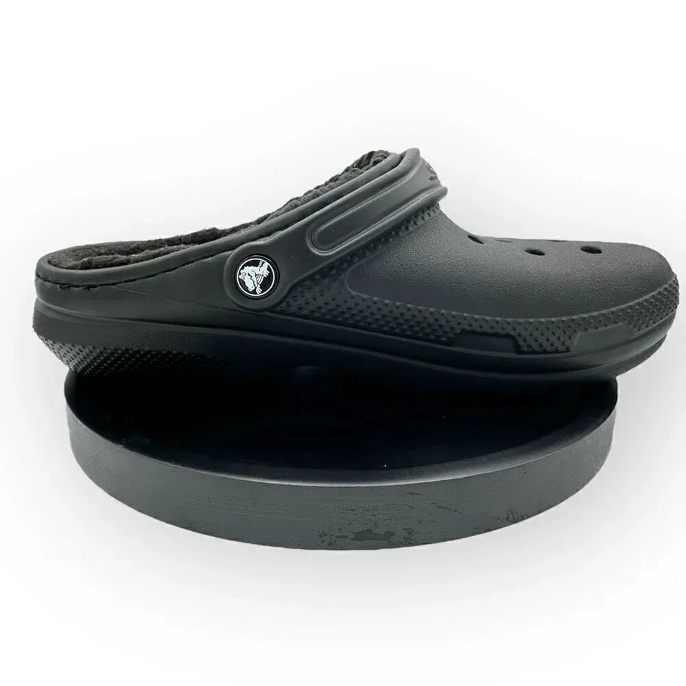 NWOT Black lined classic Crocs Mens Size 8 womens size 10
